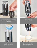 Cafetera portátil inalámbrica compatible con cápsulas molidas y K-Cup - details 0