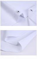 Camisa De Algodón Para Hombre Larga Manga Ajustada Formal Marca Suave Para Oficina Ropa De Negocio Estilo Casual - details 13
