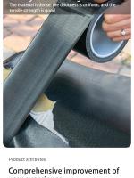Parche De Cuero Artificial Resistente Al Agua Para Reparación De Scooters Motos Sillas Y Sofás DIY Negro Autoadhesivo - details 1