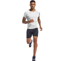 Camiseta De Compresión Para Hombre Verano Manga Corta Tiras Elásticas Moda Casual Camiseta De Poliéster Para Gimnasio Y Pista - details 5