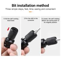 Adaptador De Cambio Rápido STONEGO 1PC 1/2-Pulgada a 1/4-Pulgada Hexagonal Para Destornillador Y Taladro Socket Convertidor De Destornillador - details 0
