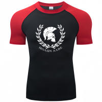 Camiseta De Deporte Para Hombre Molon Labe Warrior Sparta Ajustada Rápida Secado Transpirable Estampado O-cuello Sin Capucha - details 4