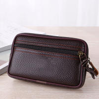 Bolsa De Cintura Multi-Función Mini Para Hombre En Cuero PU Con Cierre De Doble Zipper Bolso De Mano Casual Para Teléfono Y Tarjetas 2023 - details 8