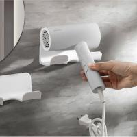 Soporte Para Secador De Pelo De Pared Organizador De Baño Estante Adhesivo Plástico Para Secador Y Linterna Blanco/Gris/Negro - details 6