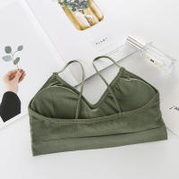 Sujetador Deportivo Para Mujer Secado Rápido Elasticidad Con Almohadillas Para Gimnasio Correr Yoga Fitness Transpirable Tops De Color Sólido - details 2