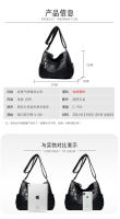 Bolso bandolera informal de color Liso para Mujer, sencillo y versátil, Bolso para Madre de Mediana, de gran capacidad. - details 10