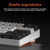 Teclado Mecánico Con Cable DAREU EK861S RGB 61 Teclas Switches Rojos Keycaps De ABS N-key Rollover Y Pies Magnéticos - details 4