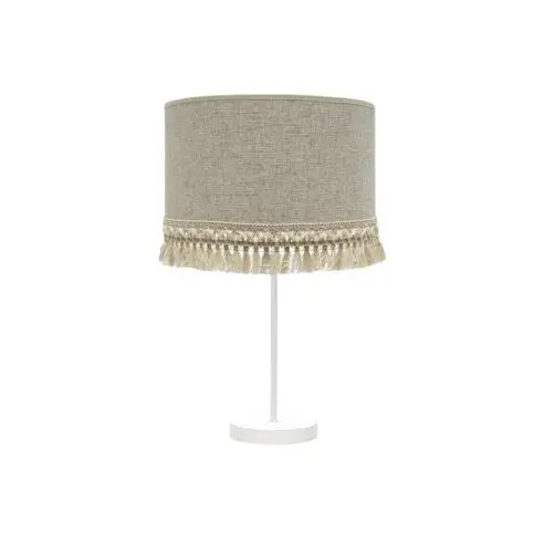FABRILAMP Lámpara de Mesa Sobremesa Alto Vera 1xe27 Blanco/beige 62x30x30 Cm - Diseño Moderno - 1