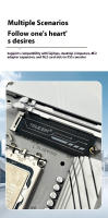 TEUCER Disipador De Calor Para SSD M.2 NVMe NGFF 2280 De Grapheno Y Cobre Para Laptop PC PS5 Doble Pack Dimensiones 74*21*0.15MM - details 4