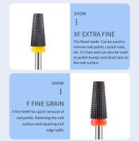 Broca De Uñas Cerámica Negra 5 En 1 Para Máquina Eléctrica De Perforación 3/32" Shank Eliminador De Polvo De Uñas Y Pintura Gel - details 6