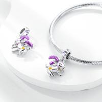 Encantos De Cocodrilo Plateado En Plata Con Dibujo Colorido Encantos Colgantes Para Pulseras Y Collares Joyería DIY - details 187