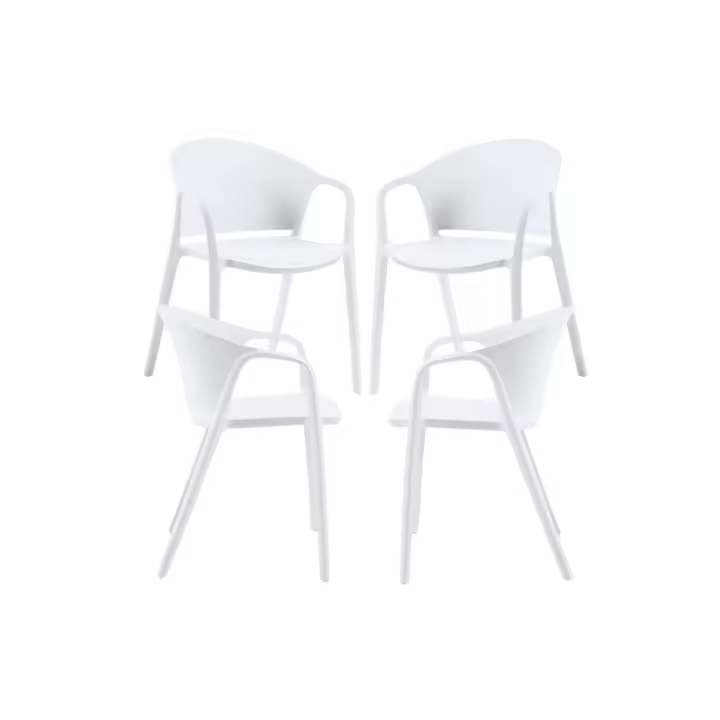 Pack 4 Sillas Tasla - Blanco - 1