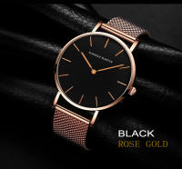 Reloj De Negocios Para Hombre Hannah Martin Movimiento Japonés De Cuarzo Acero Inoxidable Ultrafino Estilo Casual Plata Negra - details 11