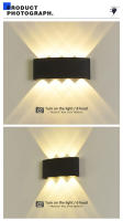 Luz De Pared LED Iluminada Hacia Arriba Y Abajo Impermeable Para Interior Y Exterior Iluminación Para Dormitorio Sala De Estar Pasillo - details 6