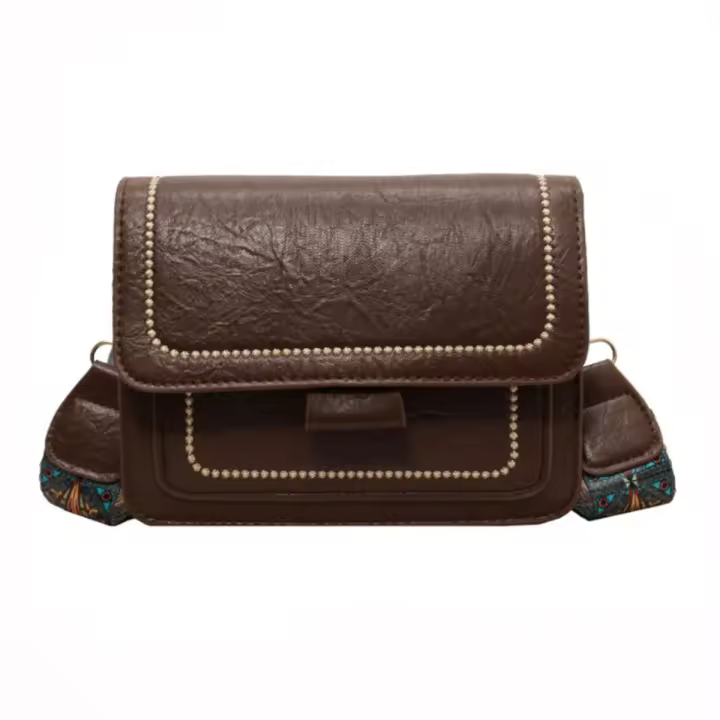 Bolso De Hombro Casual Estilo Extranjero Pequeño Cuadrado Para Mujer Personalidad Cruzado Bolso De Moda Simple - 1