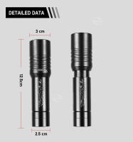Linterna Profunda 8000LM Super Potente IPX8 Profesional Para Natación Y Pesca Luz LED Ajustable Impermeable 18650 Con Zoom - details 9