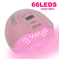 Secador De Uñas LED SUNX12 Max 66 Lámparas UV Para Manicura Secado Rápido Con Base Autodetección Color Rosa ABS 18*21.5*9CM - details 0