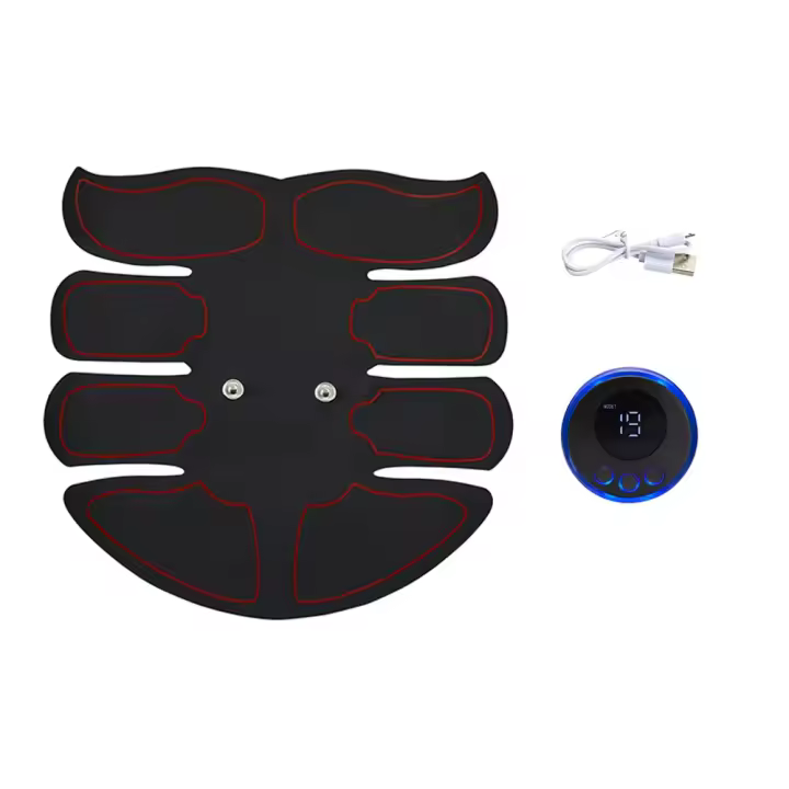 Masajeador Abdominal Inalámbrico Para El Fitness Y La Estructura Corporal Adecuado Para Hombres Y Mujeres Carga USB Tamaño Multi SML - 1