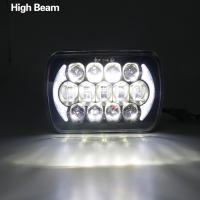 Faros Cuadrados LED Universales 7x6 "5X7" Con DRL Blanco Para Jeep Cherokee XJ Wrangler YJ Motocross H6054 H5054 Material De Aluminio - details 6