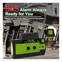 Radio Meteorológica de manivela de emergencia, 4000mAh solar manivela portátil AM/FM/NOAA, with El interior de 1W 3 Modos y lámpara de Lectura con sensor de Movimiento, SOS para el hogar y Green emergency - details 3