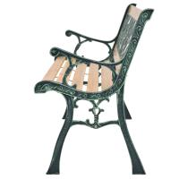 vidaXL Banco de jardín de madera 122 cm - details 2