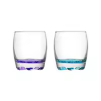 LAV Set de 6 Vasos de Colores de Vidrio de 290ml - Alta Calidad - details 0