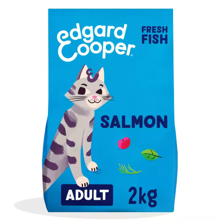 Comida para Gato Adulto EDGARD & COOPER de Salmon Atlantico 2kg - 1