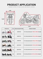 Cubierta Impermeable Para Motocicleta Funda Moto Protección UV Y Anti-Polvo Cubierta De Lluvia Para Motocicleta Y Scooter Al Aire Libre Y Interior - details 1