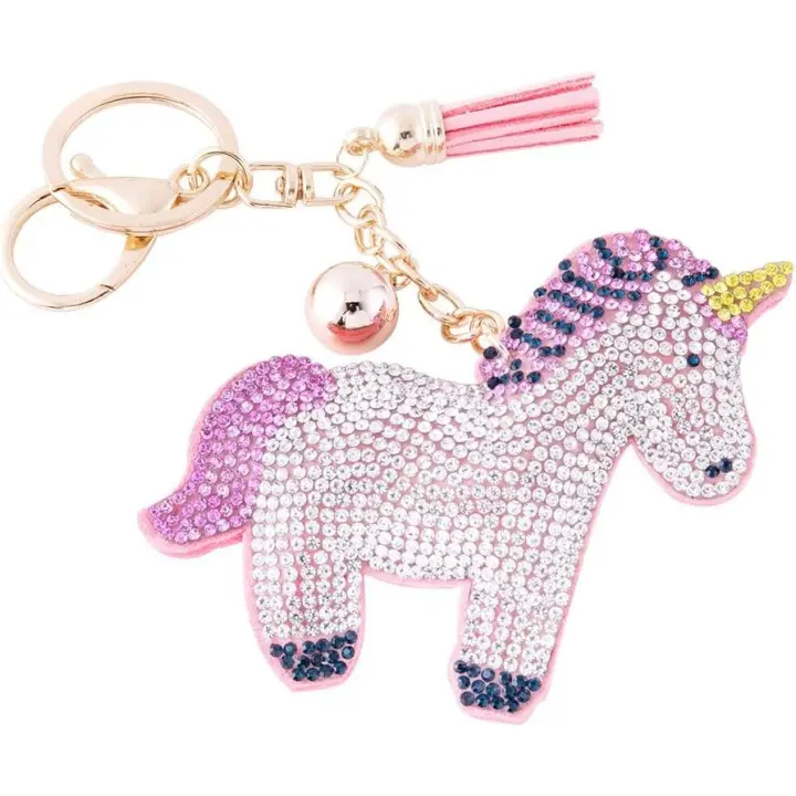 Cuero rosa, accesorio personalizado para Mochila (Unicornio) - 1