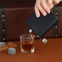 LMETJMA Botella De Mano Negra Mate Con Tapa Sellada Y Cebolla De Acero Inoxidable Para Bebidas Como Whiskey Set De Botellas De Mano KC0454 - details 6