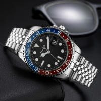 Reloj De Lujo Para Hombre Calidad Superior Reloj De Pulsera De Acero Inoxidable Para Negocios Con Fecha Automática Y Manecillas Luminosas Resistente Al Choque Y Agua Regalo Ideal - details 12