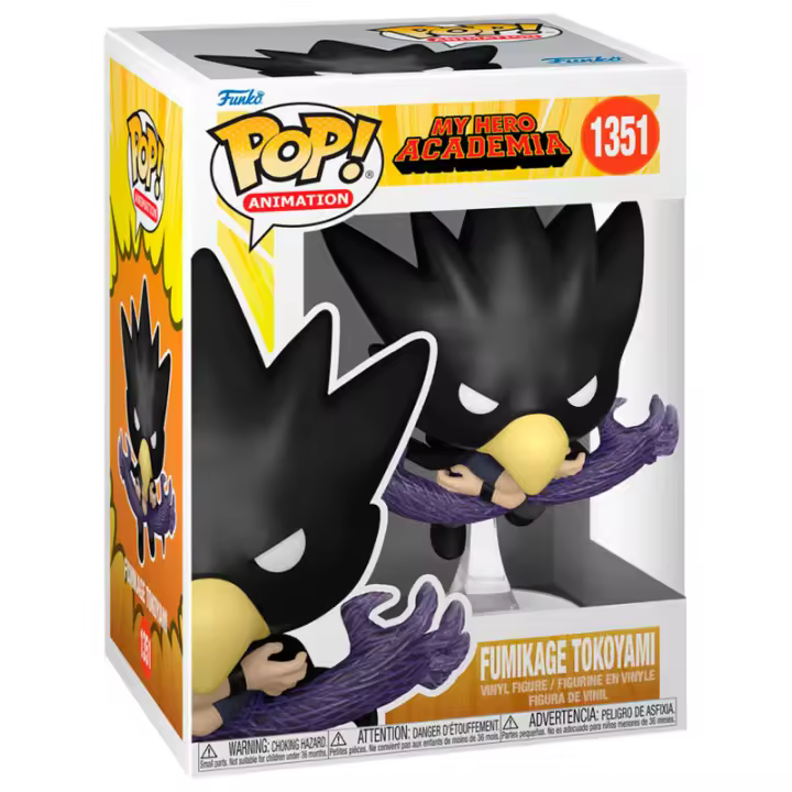 Figura Pop My Hero Academia Fumikage Tokoyami-Figura de Vinilo Coleccionable - Idea de Regalo- Mercancia Oficial - Juguetes para Niños y Adultos - Movies Fans - Muñeco para Coleccionistas y Exposición - 1