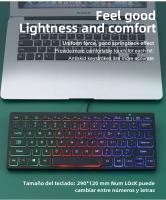 Teclado M70 Slim Con Cable APAYADO Mini Teclado De Colores Brillantes Con Keycaps Translúcidos De Carácter Click Bass RGB Para Desktop Laptop Tablet - details 2