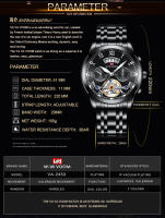 Reloj De Lujo Para Hombre Relogio Masculino Marca Top Reloj De Pulsera De Acero Inoxidable Luminiscencia Estilo Casual Resistente Al Agua 3Bar Para Deporte Al Aire Libre - details 6