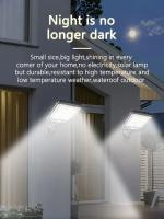 Luz Solar Exterior Con Inducción Humana 72/108COB Luz De Pared Para Jardín Patio Garaje Iluminación De Calle Tres Modos Impermeable - details 0