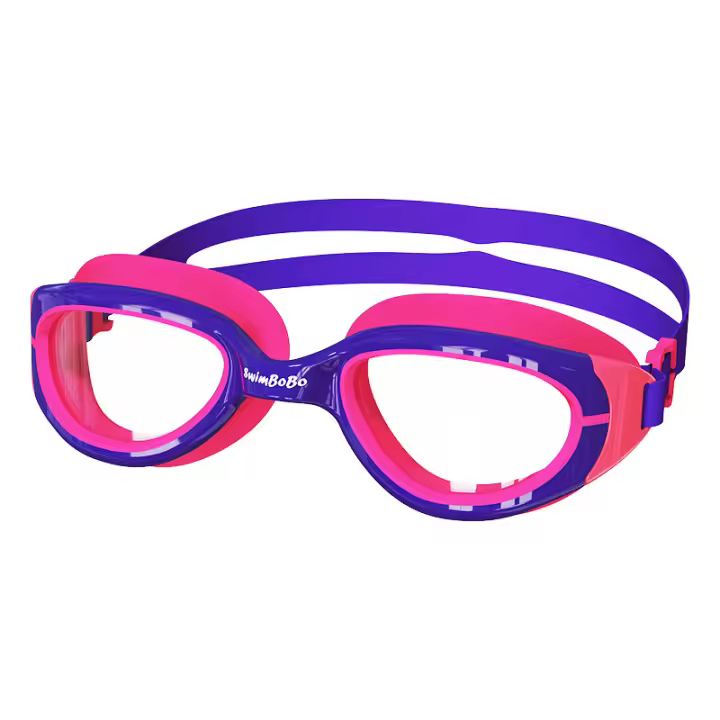 Nuevas Gafas de Natacion de silicona ajustables, antivaho, Gran angular y coloridas para niños, suministros de Natacion - 1