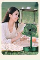 Ventilador pequeño, recargable, de larga duración, USB, telescópico, plegable, vertical, eléctrico, para exteriores, de pie - details 7