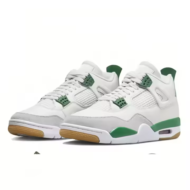 basketball White Breathable Flat Walking Trainers Casual Sneakers 4s Women Outdoor Running Shoes  Designer  Men Sports shoes - 1