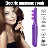 Cepillo Eléctrico Portátil Para Eliminar Arrugas En Pelo Cepillo De Masaje Para Cabello Rizado Solución Automática Anticaída Adecuado Para Mujeres - details 0