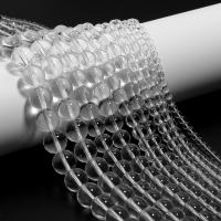 Hilo De 1 Pieza De Cuentas De Vidrio Transparente Blanco Para Fabricación De Joyas Pulseras Collares Encantos 4/6/8/10/12mm - details 4