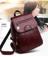 Mochila De Cuero Genuino Para Mujer 2024 Alta Calidad Vintage Bolso De Viaje Escolar Para Niñas Bolsa De Hombro Arco Iris - details 0