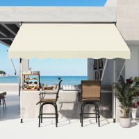 Toldo de Brazo plegable 300x150cm Toldo con Caliper regulable en Altura Sombrilla de Brazo plegable con manivela Alu Beige Balcón - details 1