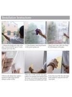 Película Decorativa De Ventana Con Estampado De Rayas Y Acabado Frosted Protección UV Adhesivo Estático Para Privacidad En Oficina Y Salón - details 5