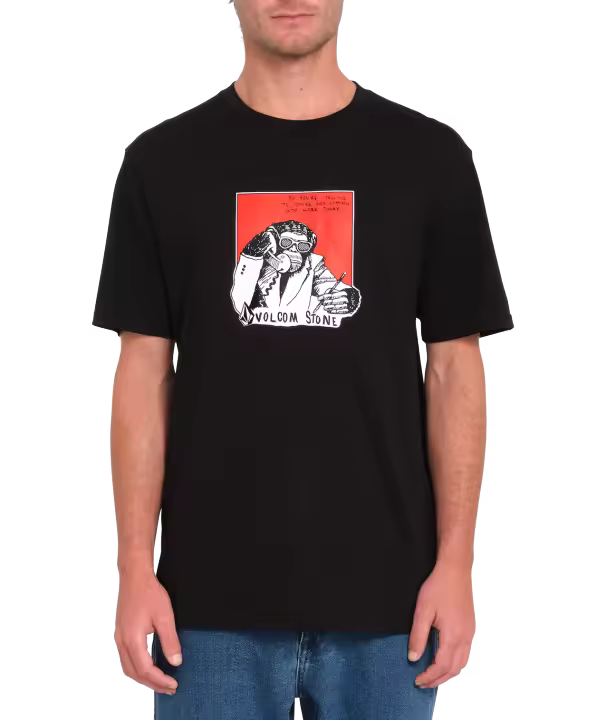 Camiseta de manga corta Volcom Chimp - Black - 1