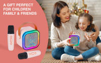 DYNASONIC A29. Karaoke con Dos microfonos. Altavoz Bluetooth Karaoke para niños. Juguete electrónico Infantil. Regalos para niños de 3 a 15 años. Efectos de voz - details 4