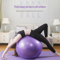 Bola De Yoga Gruesa Antideslizante Elástica Para Adultos Bola De Fitness Profesional Entrenamiento De Coreografía Rosa 65cm - details 1