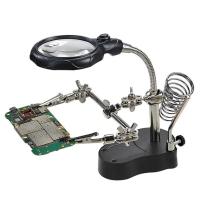 TE-801 Clip Auxiliar De Soldadura Con Aumento Magnificador Herramienta De Soporte Para Placa De Circuito Electrónico Y Soldador - details 6