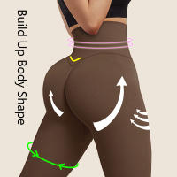 Leggings Deportivos Para Mujer Sin Costuras Push up Control Abdominal Alta Cintura Talla Ajustable Estirable Yoga Pantalones Butt Lift Fitness Gimnasio - details 8