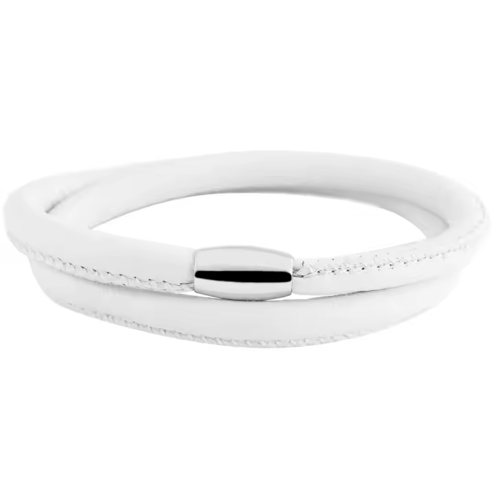 Akzent® Pulsera Redonda de Couro Genuíno Cham Cham 40cm - 1