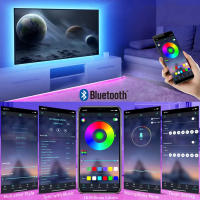 Tira De Luces LED RGB SMD 5050 Bluetooth Control Inteligente De Navidad Diode Ribbon Flexible Decoración De Habitación Con APP - details 8